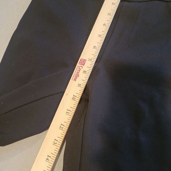 DKNY Black Leggings With Faux Leather Details Size Small - Picture 5 of 9